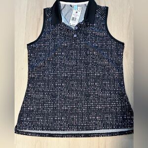 NWT Adidas Black and Pink Golf or Tennis shirt M